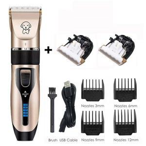 전문 미용 키트 K5 충전식 고양이 개 헤어 트리머 저소음 전기 애완 동물 헤어 클리퍼 면도기 세트 이발 기계