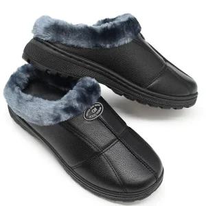 털실내화 튼튼 남성 겨울 남자 방한 털실내화 슬리퍼 실내 사무실슬리퍼