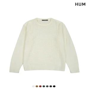 [본사][HUM]유니) 캐시아크릴 베이직 니트(H171H901A)