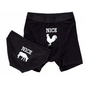 커플 속옷 매칭 세트, 그와 그녀의 참신한 속옷, 2종 세트