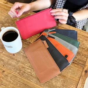 [다잇템] 여자 자크 베이직 정리 탄탄가죽 색상 장지갑