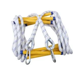 로프사다리 후드 가정용 비상 난간 탈출 줄 사다리 수지 20m 로프 사다리(더블후크)