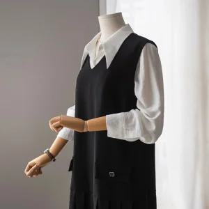 (안나앤플러스) 로피아 플리츠 나시 원피스[드레스CYM85] 빅사이즈