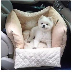 [콩심팥심]D18 패리스독 꾸울잠카시트 (베이지) 강아지안전벨트 애견안전벨트 강아지드라이빙킷