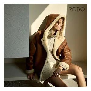 로보 119만 24FW 스페인 라도마社 리버시블 후드 무스탕 429893