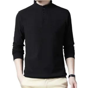 보너게인 남성 의류 남자 반폴라 목티 차이나 카라 긴팔티 겨울 이너티 롱슬리브 긴팔 티셔츠