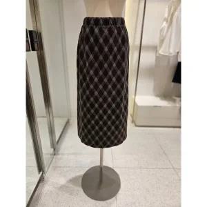 [SOUP](신세계 사우스시티) 체크 H라인 롱 스커트 (SBASR33)