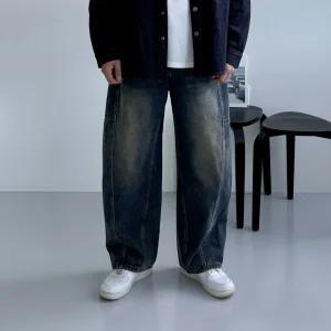 남자 와이드 청바지 벌룬 배기 와이드핏 통넓은 데님 팬츠