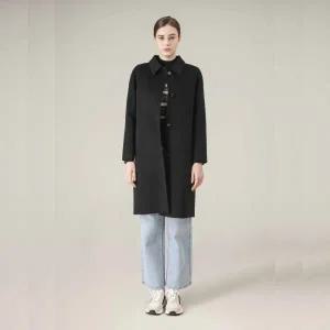 [롯데백화점]캐리스노트 캐시미어 스탠카라 핸드메이드 코트 블랙 CN4WHC002BK