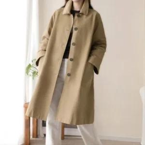 와일 트렌치 바바리 자켓  마담 미시 중년 여성 빅사이즈 40대 50대