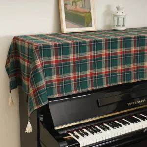 피아노 덮개 체크 먼지 80x120cm 그랜드커버