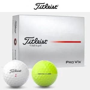 타이틀리스트 2025 Pro V1X 화이트 옐로우 골프볼 골프공 12구 4피스