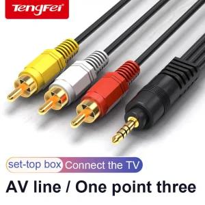 AUX선 옥스선 케이블 스테레오 오디오 연결선 스피커 TV 박스 CD DVD 플레이어용 컨버터 와이어 비디오 AV