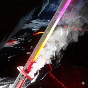 스파크 불꽃 소드 광선검 사무라이 코스프레 LED 칼