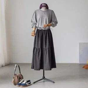 (안나앤플러스) 하루 레이어드 스트링 원피스[드레스DY421] 빅사이즈