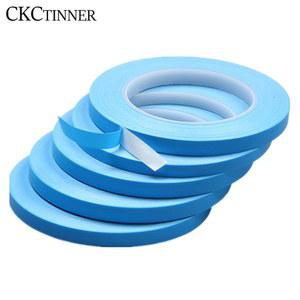 25m/롤 3mm-8mm 4mm 5mm 폭 전송 리본 PCB 칩 LED 방열판 용 양면 열 전도체 접착 테이프