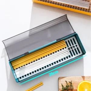 물빠짐 업소용 가정용 뚜껑 편리한 수저통 수저함 대용량 수저통 수저함