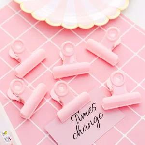 핑크 철제 사무용 집게 핑크덕후 서류 페이퍼 클립 사무용품 문구용품