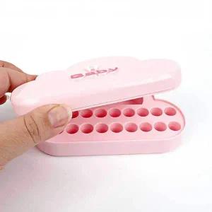 보관함 보관케이스 돌선물 배냇머리 유치 핑크