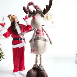 아트박스/플라워트리 크리스마스 사슴 인형 대형 장식 노르딕모자 180cm