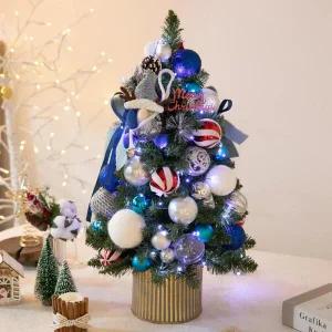 /플라워트리 크리스마스 미니트리 화분 산타 로프볼 60cm 장식