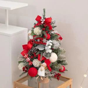 /플라워트리 크리스마스 미니트리 워머 LED 레드볼베리 60cm 장식