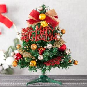 /플라워트리 크리스마스 미니트리 우드설정 A 30cm 장식 소품