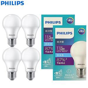 필립스호환 4pcs 필수 LED 전구 11W E27 백색광 3000K/6500k 220V-240V 실내 램프 경제 원래