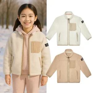콜핑키즈 여아동 겨울 부클본딩 등산 후리스 자켓