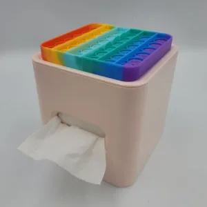 두루마리 사각 휴지케이스 핑크 두루마리휴지케이스 두루마리화장지케이스