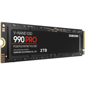 삼성 990 프로 SSD NVMe M.2 PCIe Gen4, 2280 내장 솔리드 스테이트 하드 드라이브, Seq. 하이엔드 컴퓨팅, 게임 및 헤비 듀티 워크스테이션, MZ-V9P2T0B/AM을 위한 읽기 속도 최대 7,450MB/s