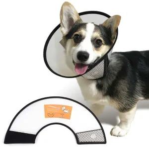 강아지 목보호대 5호 넥카라 깔대기 핥기방지 애견 고양이목보호