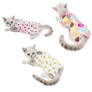 [콩심팥심]중성화복 고양이 중성화옷 부드러운 중성화 올인원 고양이의류