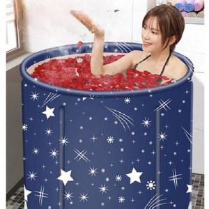 목욕조 스타 접이식 반신욕 성인 세면대 반신용기 반신 접이식욕조 욕실 휴대용 트리플더블