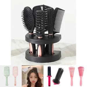 미용 헤어 브러쉬빗 7종 세트 머리빗 볼륨 드라이빗/롤빗/드라이/미용실/머리/건조/가게/목욕탕/업소용/