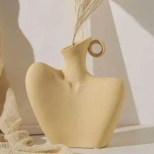 꽃병 복도꽃병 화병오브제 도자기소품 거실화병