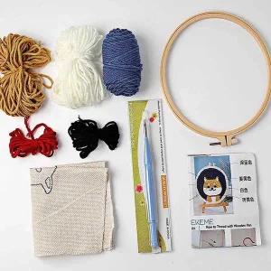 자수 패키지 시바견 자수키트 십자수세트 자수세트