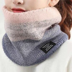 [콩심팥심]투톤 니트 넥워머 털목토시 겨울 야외활동 보온효과 넥워머목도리