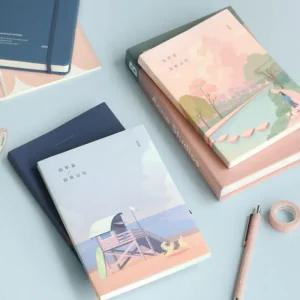 2026 일러스트 다이어리 위클리 플래너 하루끝 하루시작 14개월 일기장