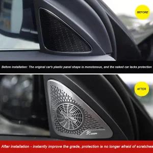 벤츠 E 클래스 W214 2024 2025 스마트차 스피커 오버레이 트위터 Hron 커버 오디오 보호 A 필러 액세서리