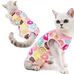 [콩심팥심]냥이 고양이 중성화복 올인원 강아지 실내복 애견 애