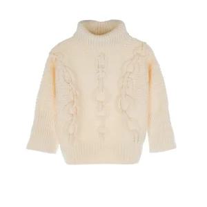 [엘러브] 에르메스 도레 부클레 터틀넥 스웨터 36 블랑까세 5HA1048