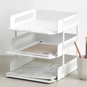시스맥스 3단 EL3 서류 받침/트레이 문서 보관 정리 함 받침대 박스 수납 A4 상자 책상 통 서랍 사무 용품