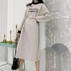 하객룩 원피스 하객 증정 허리벨트 벨트원피스 (47ITX)