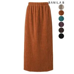 [하프클럽/바닐라비]여성 데일리 밴딩 골덴 롱스커트