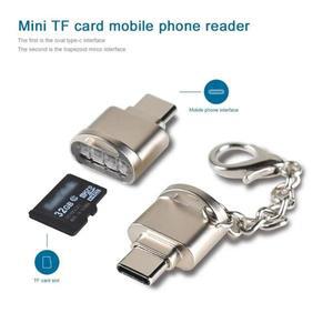 휴대용 미니 소형 카드 리더 C타입 마이크로 SD TF 메모리 OTG 어댑터 삼성호환 화웨이 Macbook LeTV 용 US