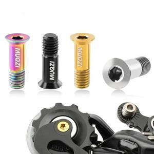 2PCS 후방카메라 변속기 풀리 M5 나사 MTB 도로 자전거 조키 휠 티타늄 합금 볼트 액세서리 텐션