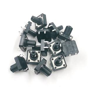 플랫 헤드 핀 12x12x12 MM 스위치 푸시 버튼 4 피트 12X12 항공기 날개 스타일 50 개/몫