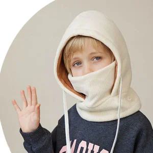 [콩심팥심]아동 유아 페이크 후드 넥워머 방한 바라클라바 6컬러