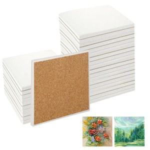 공예용 SHUESS 25개 세라믹 타일, 컵받침, 4